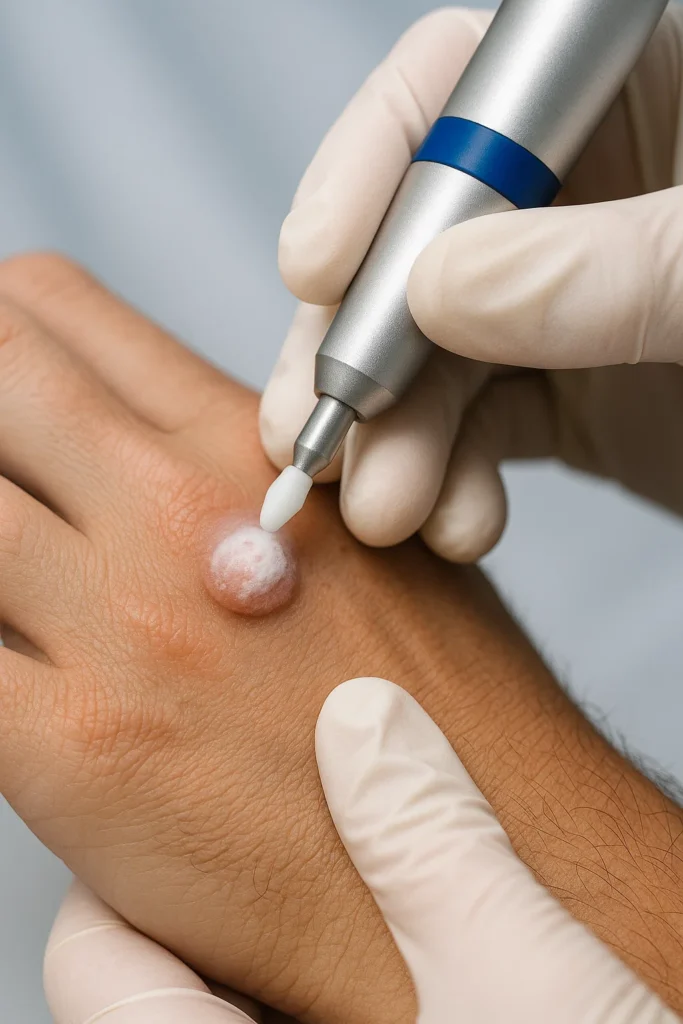 example of wart removal Chigwell using cryopen