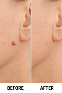 Skin tags removal Chigwell before and after